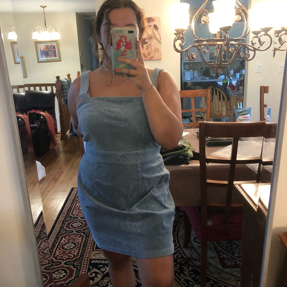 corduroy blue dress
